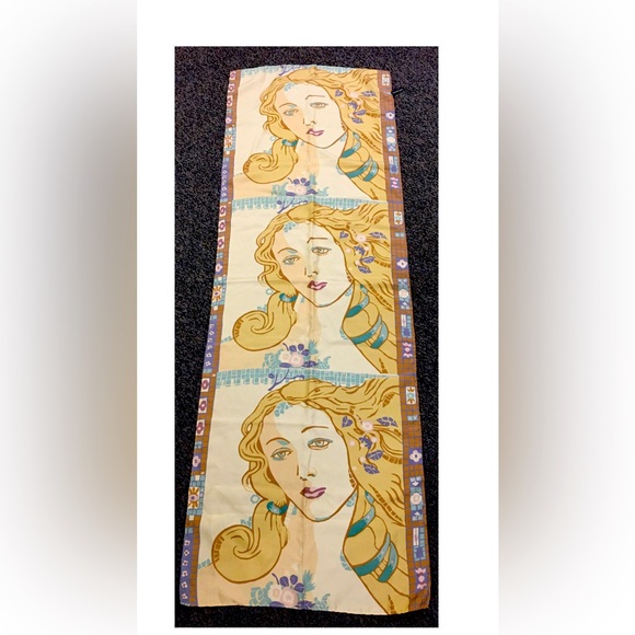 Vintage Zazou Luxe Scarf 100% Silk 61\
